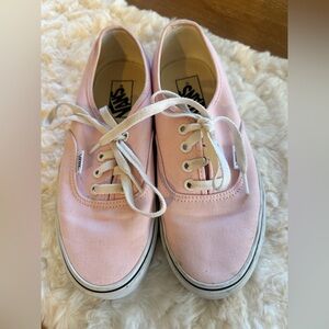 Vans Pink Low-Top Canvas Sneakers